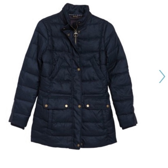 Nwt Barbour Goldfinch Blue Putter Coat 